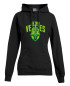 Preview: LevelUp Damen Hoodie EAT YOUR VEGGIES schwarz
