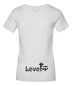 Preview: LevelUp Damen T-Shirt EAT YOUR VEGGIES hellgrau