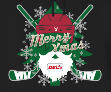 DEL2 Weihnachts-Hoodie X-Mas Black