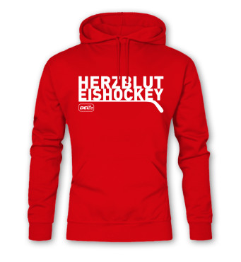 Hoodie HERZBLUT EISHOCKEY DEL2 Red