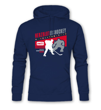 Hoodie HERZBLUT EISHOCKEY DEL2 Navy