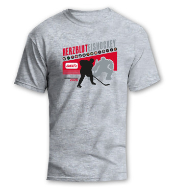 DEL2 T-Shirt HERZBLUT EISHOCKEY Grey