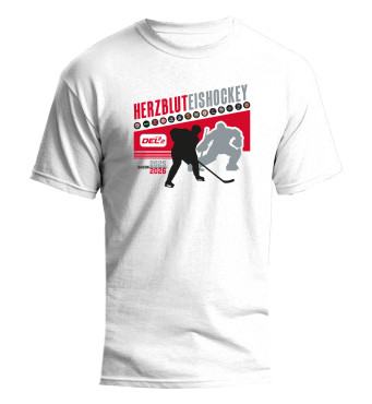 DEL2 T-Shirt HERZBLUT EISHOCKEY White