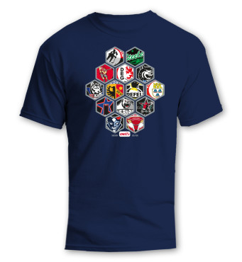 T-Shirt DEL2 Teams 2025/26 Navy