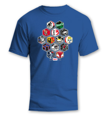 T-Shirt DEL2 Teams 2025/26 Blau