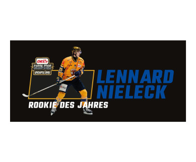 DEL2 Kaffeebecher Rookie des Jahres Lennard Nieleck