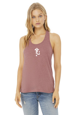 LevelUp Women's Jersey Racerback Tank Heather Mauve