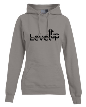 LevelUp Damen TEAM Hoodie grau