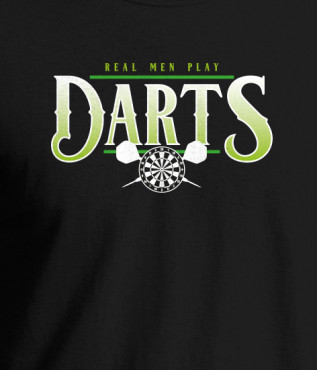 Hoodie REAL MEN PLAY DARTS