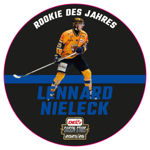 DEL2 Puck Rookie des Jahres Lennard Nieleck