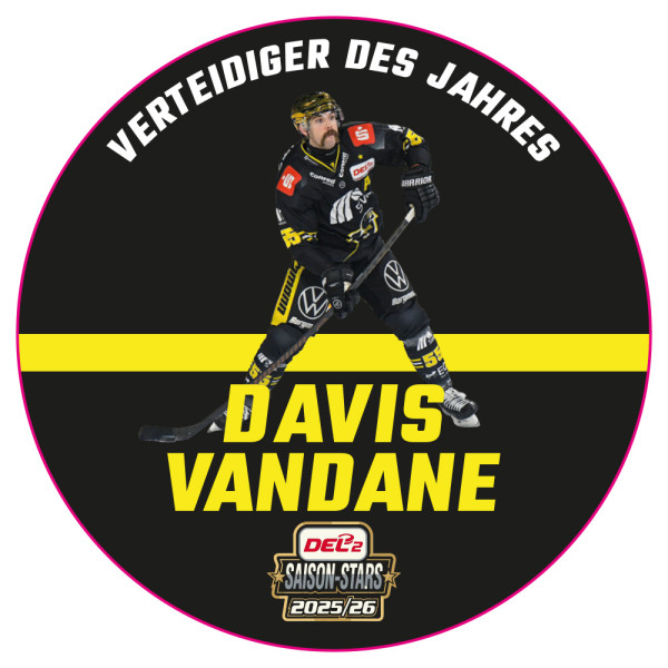 DEL2 Puck Verteidiger des Jahres Davis Vandane