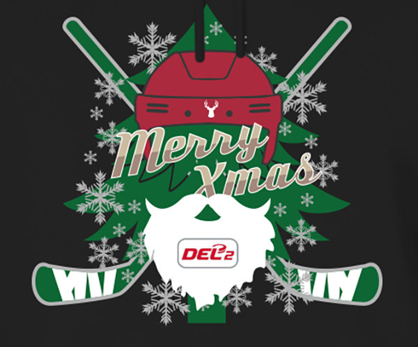 DEL2 Weihnachts-Hoodie X-Mas Black