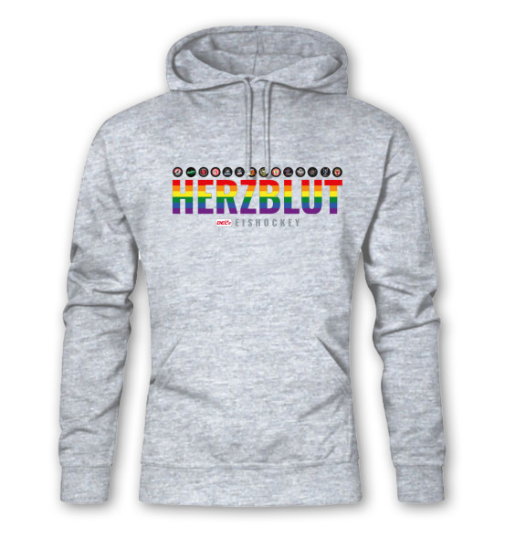 Hoodie HERZBLUT EISHOCKEY DEL2 Grey