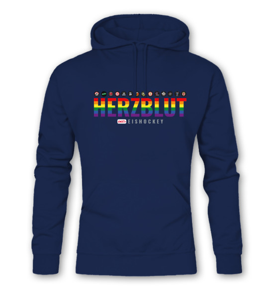 Hoodie HERZBLUT EISHOCKEY DEL2 Blue