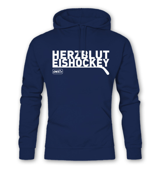 Hoodie HERZBLUT EISHOCKEY DEL2 Navy