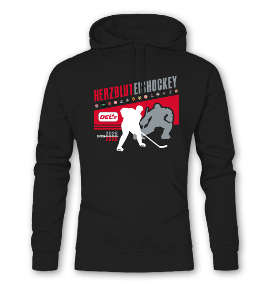 Hoodie HERZBLUT EISHOCKEY DEL2 Black