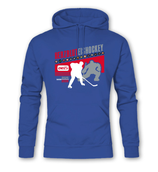Hoodie HERZBLUT EISHOCKEY DEL2 Blue