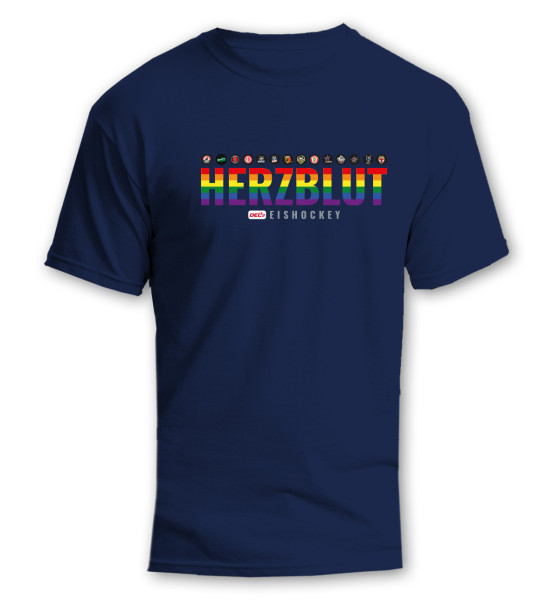 DEL2 T-Shirt HERZBLUT EISHOCKEY Navy