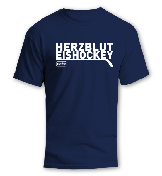 DEL2 T-Shirt HERZBLUT EISHOCKEY Navy