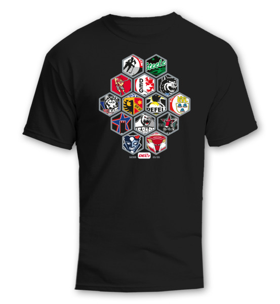 T-Shirt DEL2 Teams 2025/26 Black