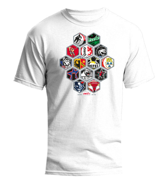 T-Shirt DEL2 Teams 2025/26 White