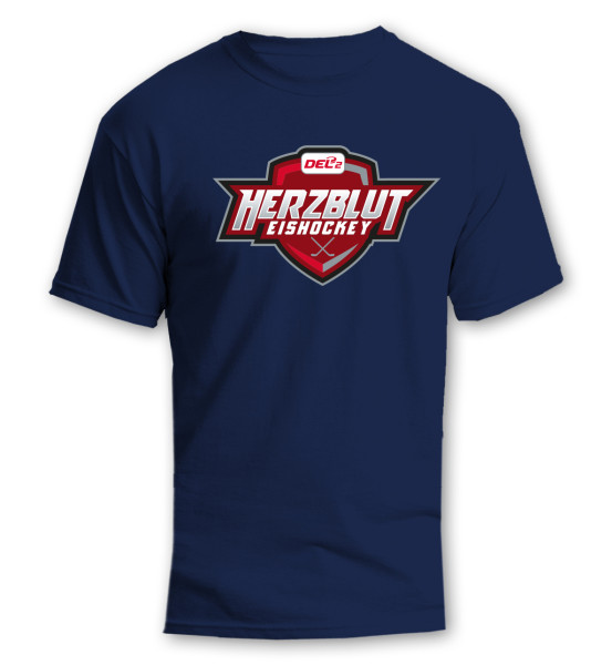 DEL2 T-Shirt HERZBLUT EISHOCKEY Navy