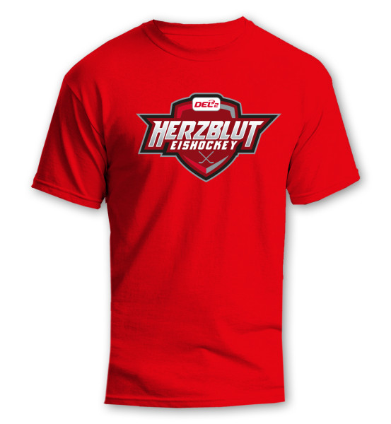 DEL2 T-Shirt HERZBLUT EISHOCKEY Red
