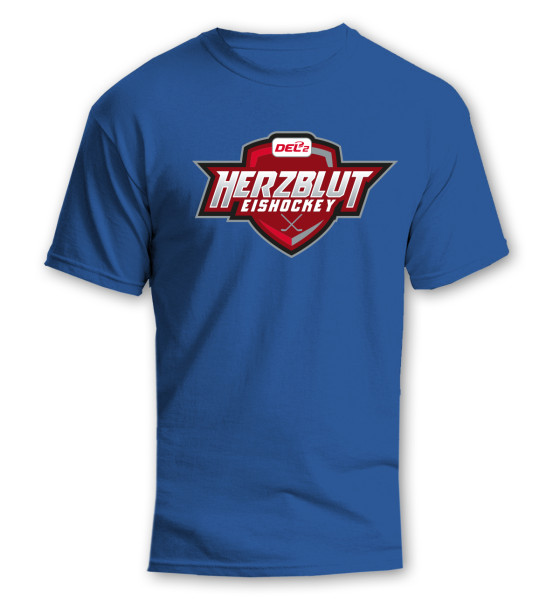 DEL2 T-Shirt HERZBLUT EISHOCKEY Blue