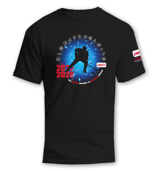 DEL2 T-Shirt HERZBLUT EISHOCKEY Teams Black