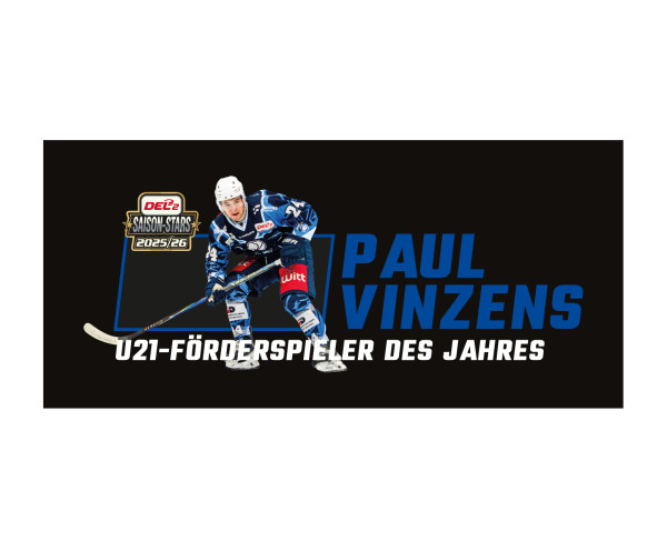 DEL2 Kaffeebecher U21 Förderspieler des Jahres Paul Vinzens