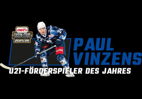 DEL2 T-Shirt U21 Förderspieler des Jahres Paul Vinzens