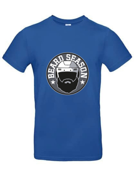 T-Shirt Playoffs Beard Season Blau